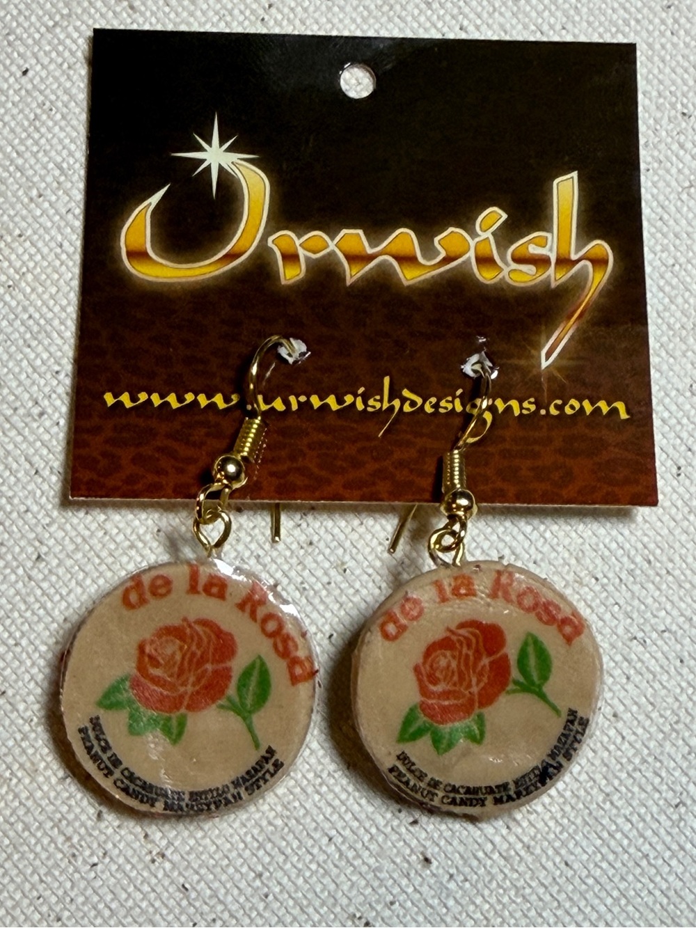 Red Rose Drop Earrings - De La Rosa Design